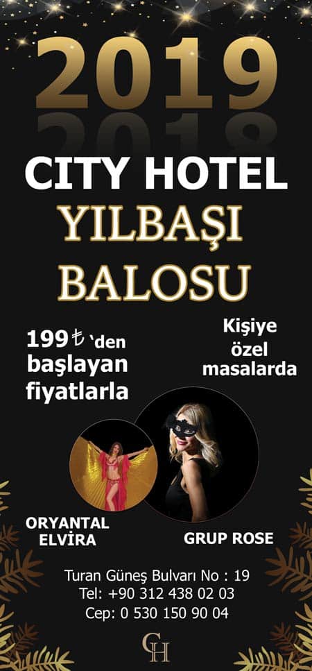 City Hotel Ankara Yılbaşı Programı 2019