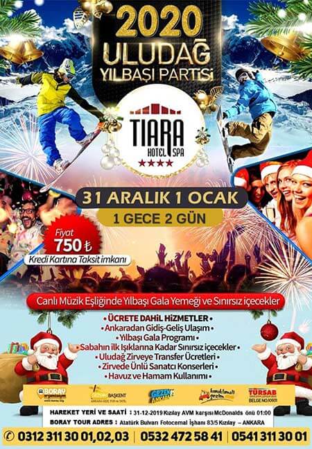 Boray Organizasyon Uludağ 2020 Yılbaşı Programı