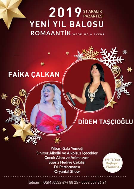 Romantik Wedding & Event Ankara Yılbaşı Programı 2019