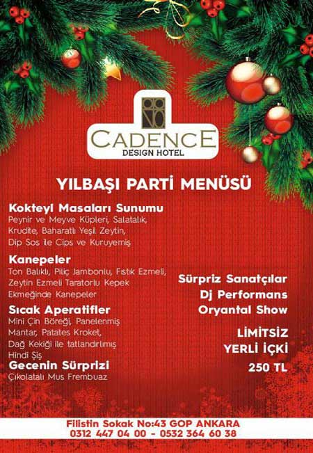 Cadence Hotel Yılbaşı 2020