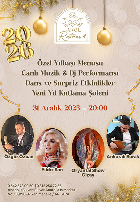 Arel Restoran 2026 Yılbaşı Programı