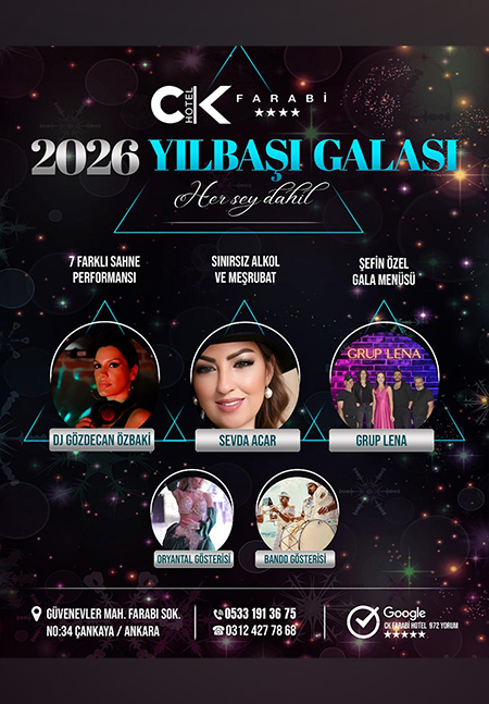 CK Farabi Otel Yılbaşı Programı 2026