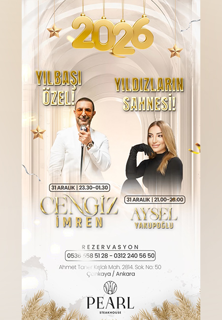 Pearl Steakhouse Ankara Yılbaşı 2026